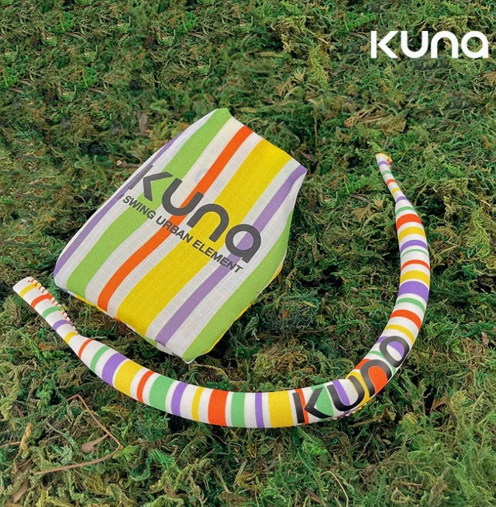 KUNA户外多巴胺色条纹彩色浮力运动眼镜绳防丢眼镜绳冲浪眼镜绳